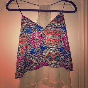 Lovers and Friends multi-colored crop tank top
